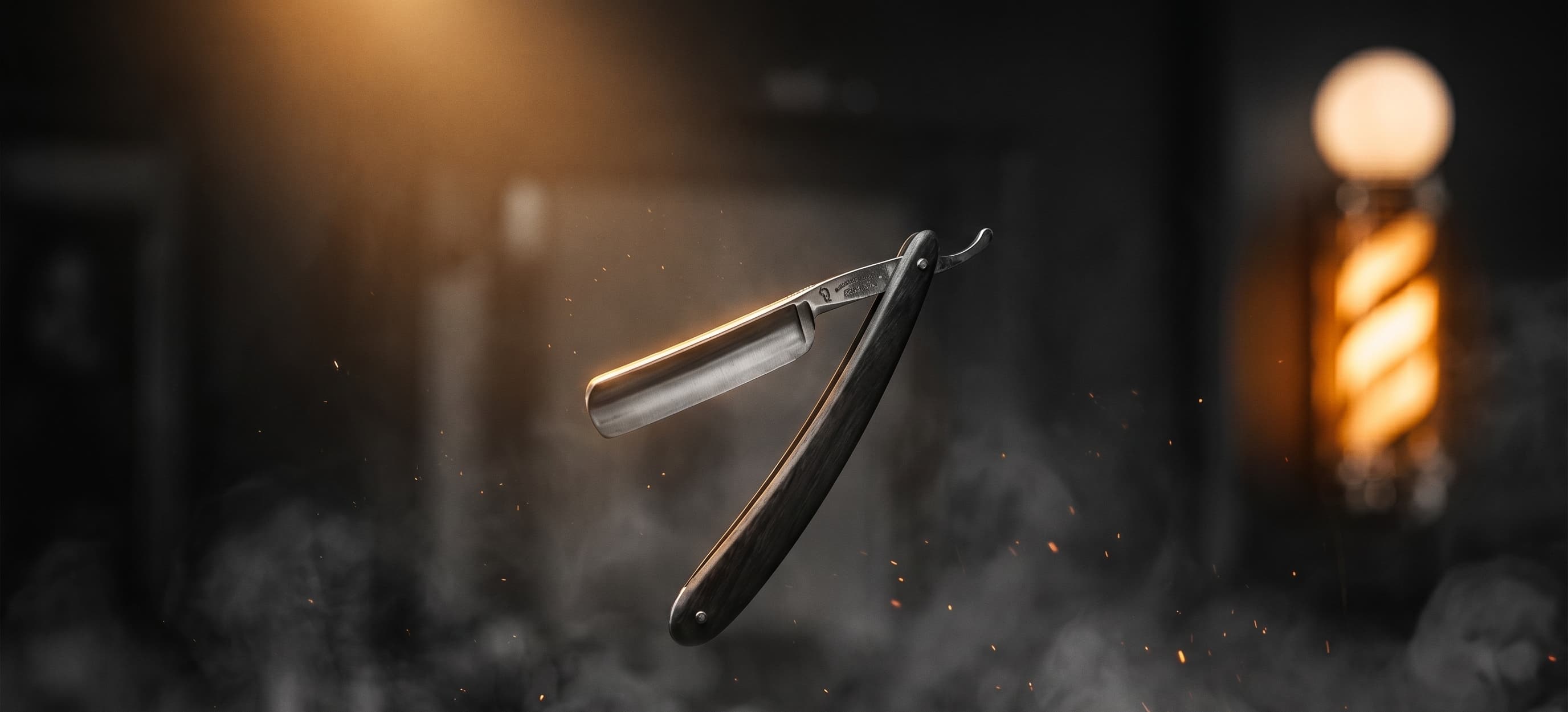 The Roper — straight razor in cinematic East London barbershop atmosphere